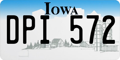 IA license plate DPI572