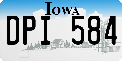 IA license plate DPI584