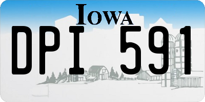 IA license plate DPI591