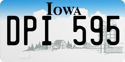 IA license plate DPI595