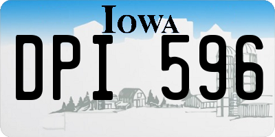 IA license plate DPI596