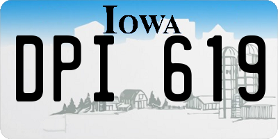 IA license plate DPI619