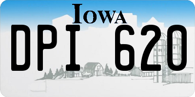 IA license plate DPI620