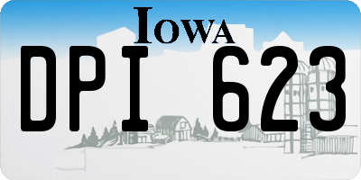 IA license plate DPI623