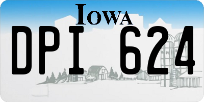 IA license plate DPI624