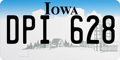 IA license plate DPI628