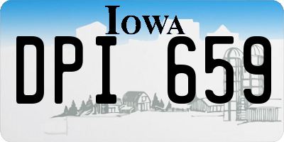 IA license plate DPI659