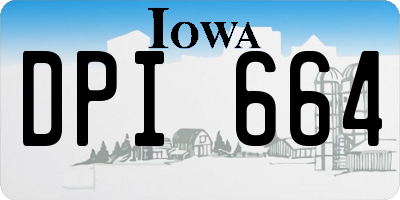 IA license plate DPI664