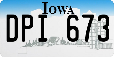 IA license plate DPI673