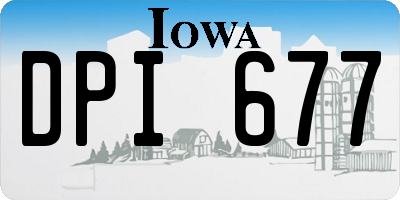IA license plate DPI677