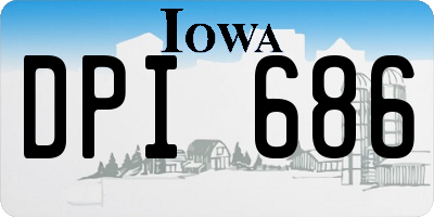 IA license plate DPI686