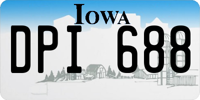IA license plate DPI688