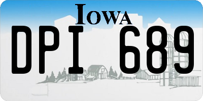 IA license plate DPI689