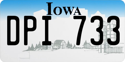 IA license plate DPI733