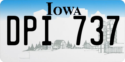 IA license plate DPI737
