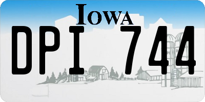 IA license plate DPI744