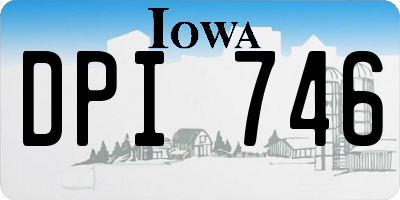 IA license plate DPI746