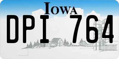 IA license plate DPI764