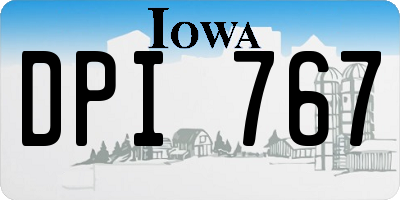IA license plate DPI767