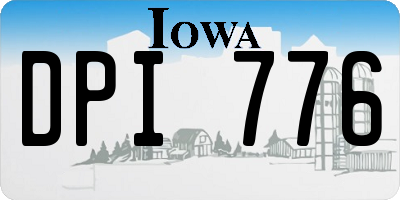 IA license plate DPI776