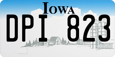 IA license plate DPI823