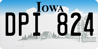 IA license plate DPI824