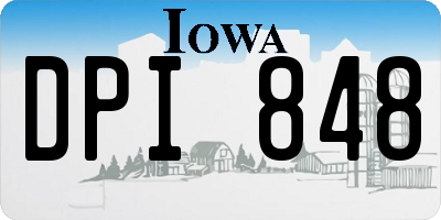 IA license plate DPI848