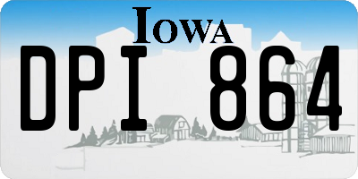 IA license plate DPI864