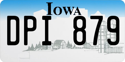 IA license plate DPI879