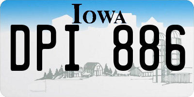 IA license plate DPI886