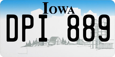 IA license plate DPI889