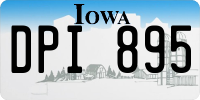 IA license plate DPI895
