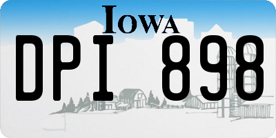 IA license plate DPI898