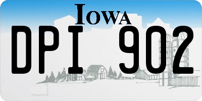 IA license plate DPI902