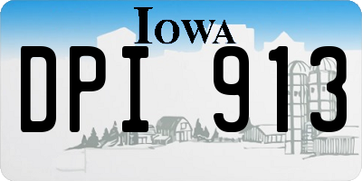 IA license plate DPI913