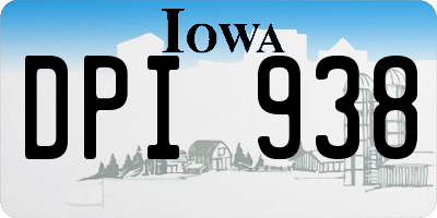 IA license plate DPI938