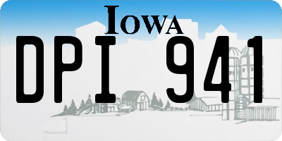 IA license plate DPI941