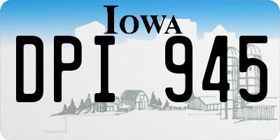 IA license plate DPI945