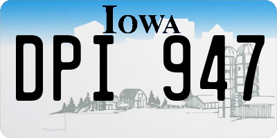 IA license plate DPI947