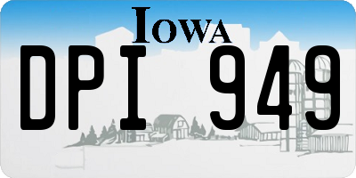 IA license plate DPI949