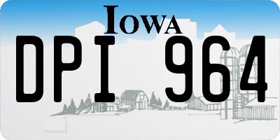 IA license plate DPI964