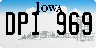 IA license plate DPI969