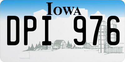 IA license plate DPI976