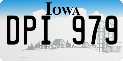 IA license plate DPI979