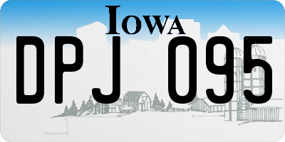 IA license plate DPJ095