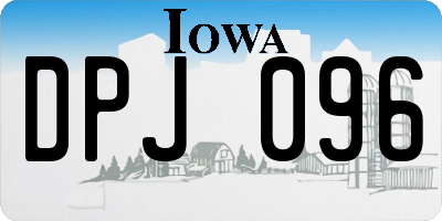 IA license plate DPJ096