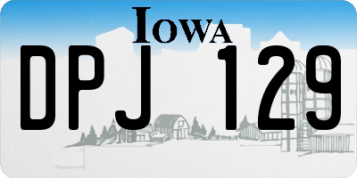 IA license plate DPJ129