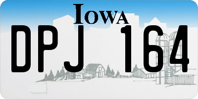 IA license plate DPJ164