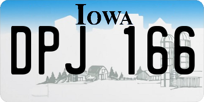IA license plate DPJ166