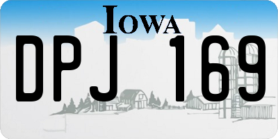 IA license plate DPJ169